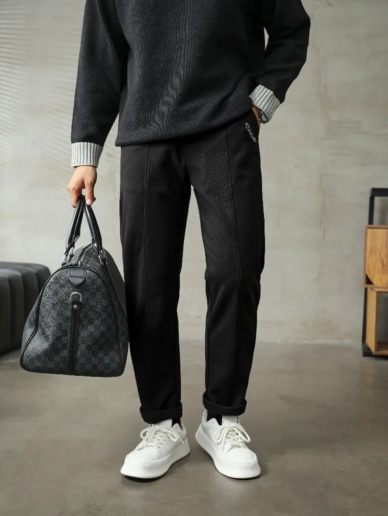 Fleece-Lined Trousers - Perfect for Cold Days 