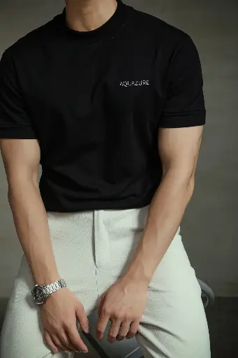Comfort Fit Plain T-Shirt - Aquazure’s Premium Touch 